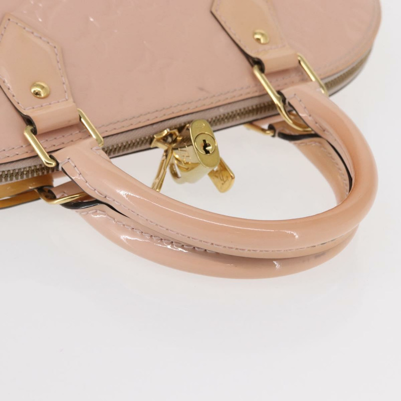 【日本直送】路易威登 Monogram Vernis Alma PM 手提包 玫瑰金 M50412 正品 154001-6