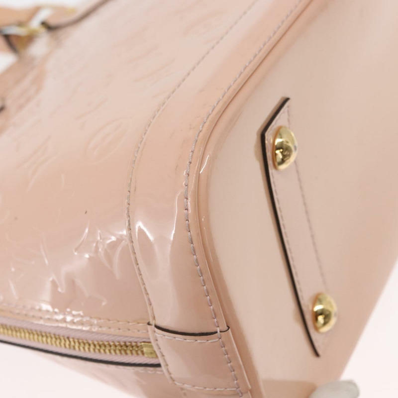 【日本直送】路易威登 Monogram Vernis Alma PM 手提包 玫瑰金 M50412 正品 154001-11