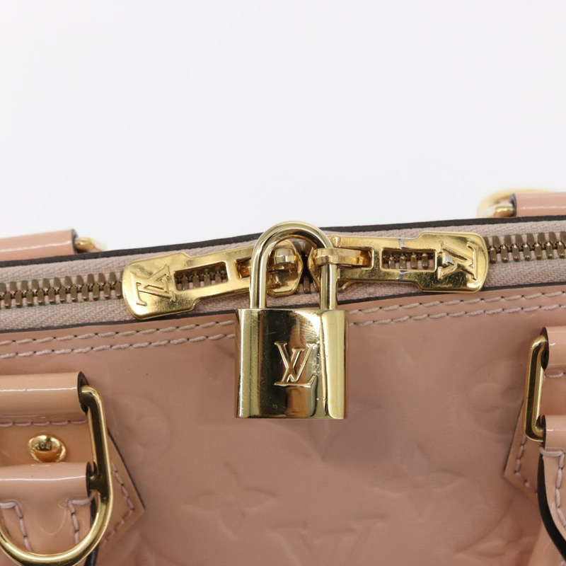 【日本直送】路易威登 Monogram Vernis Alma PM 手提包 玫瑰金 M50412 正品 154001-13