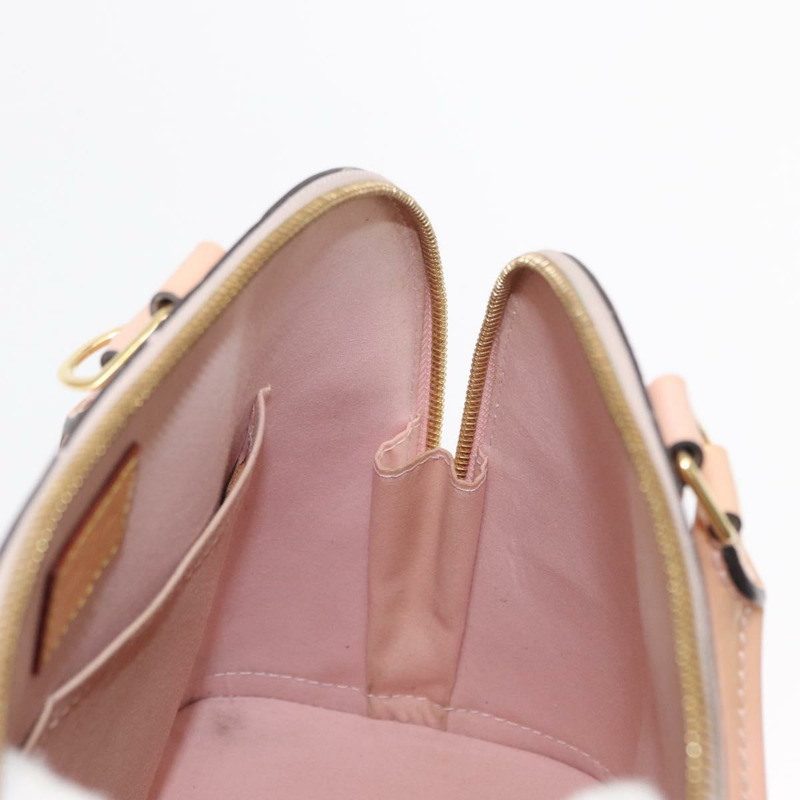 【日本直送】路易威登 Monogram Vernis Alma PM 手提包 玫瑰金 M50412 正品 154001-17