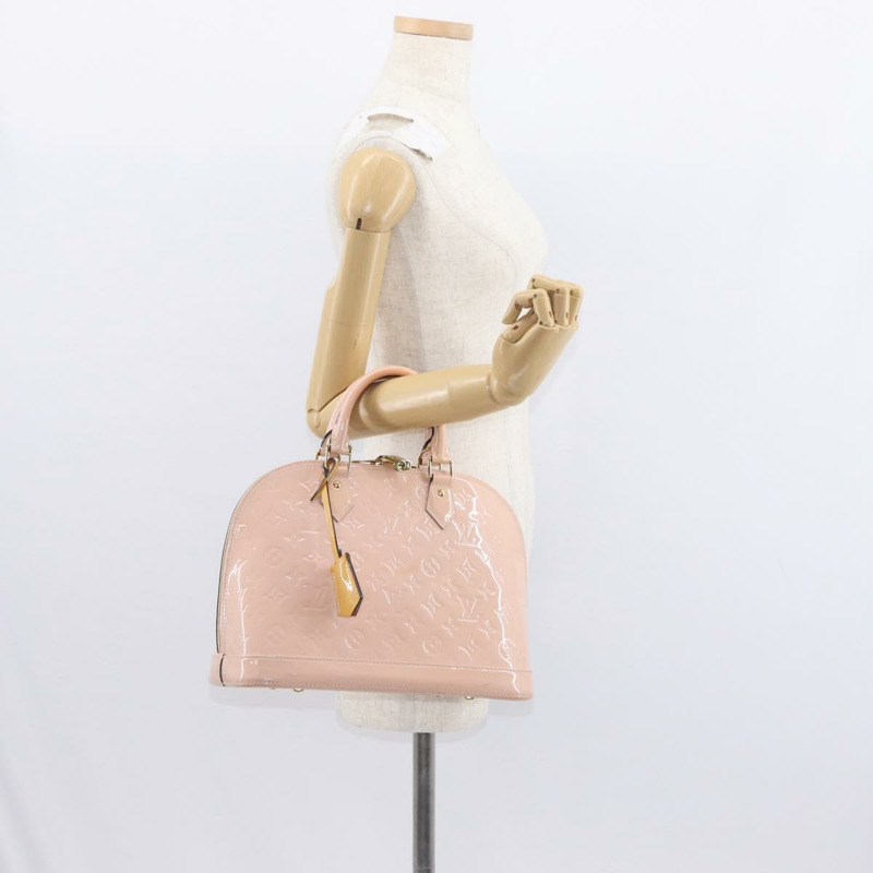 【日本直送】路易威登 Monogram Vernis Alma PM 手提包 玫瑰金 M50412 正品 154001-21