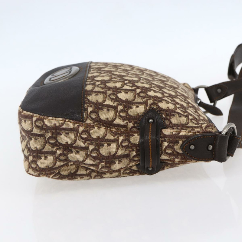 【日本直送】Christian Dior Trotter 帆布肩背包 棕色 正品 153966V-3