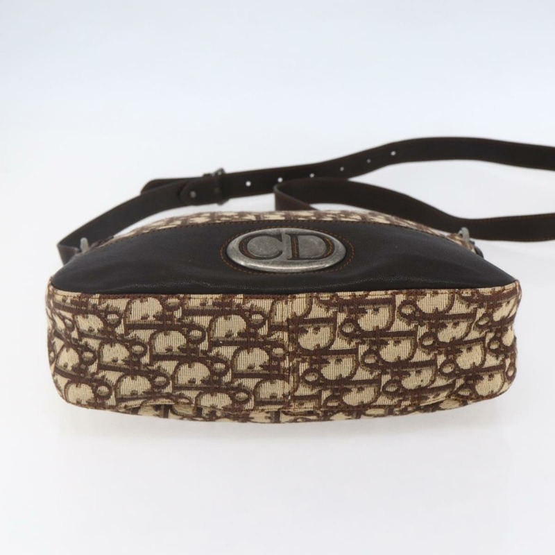【日本直送】Christian Dior Trotter 帆布肩背包 棕色 正品 153966V-4