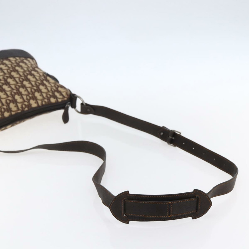 【日本直送】Christian Dior Trotter 帆布肩背包 棕色 正品 153966V-6