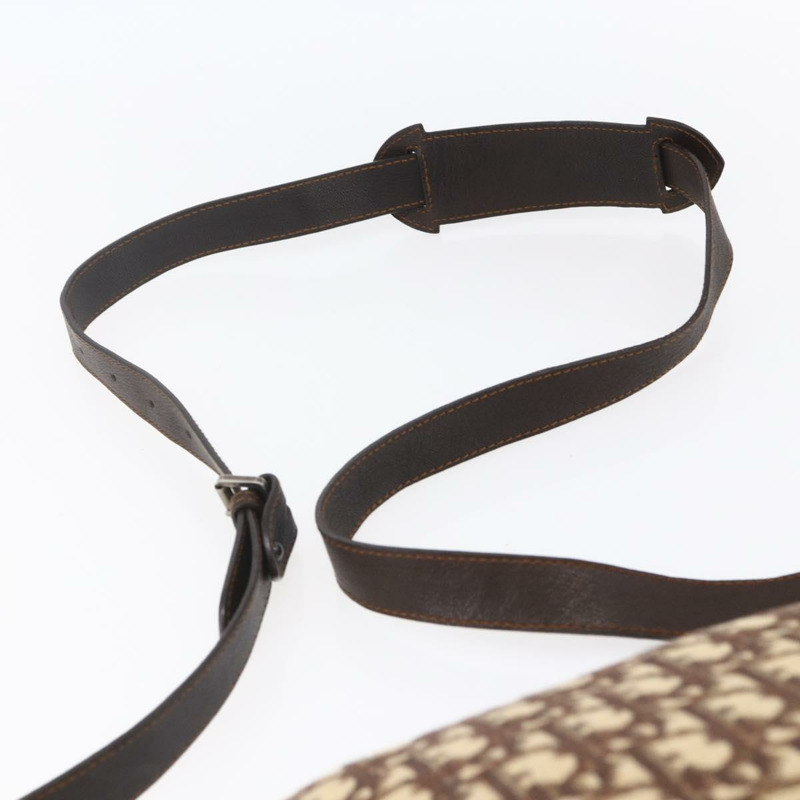 【日本直送】Christian Dior Trotter 帆布肩背包 棕色 正品 153966V-7