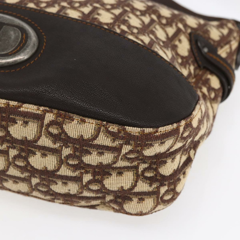 【日本直送】Christian Dior Trotter 帆布肩背包 棕色 正品 153966V-13