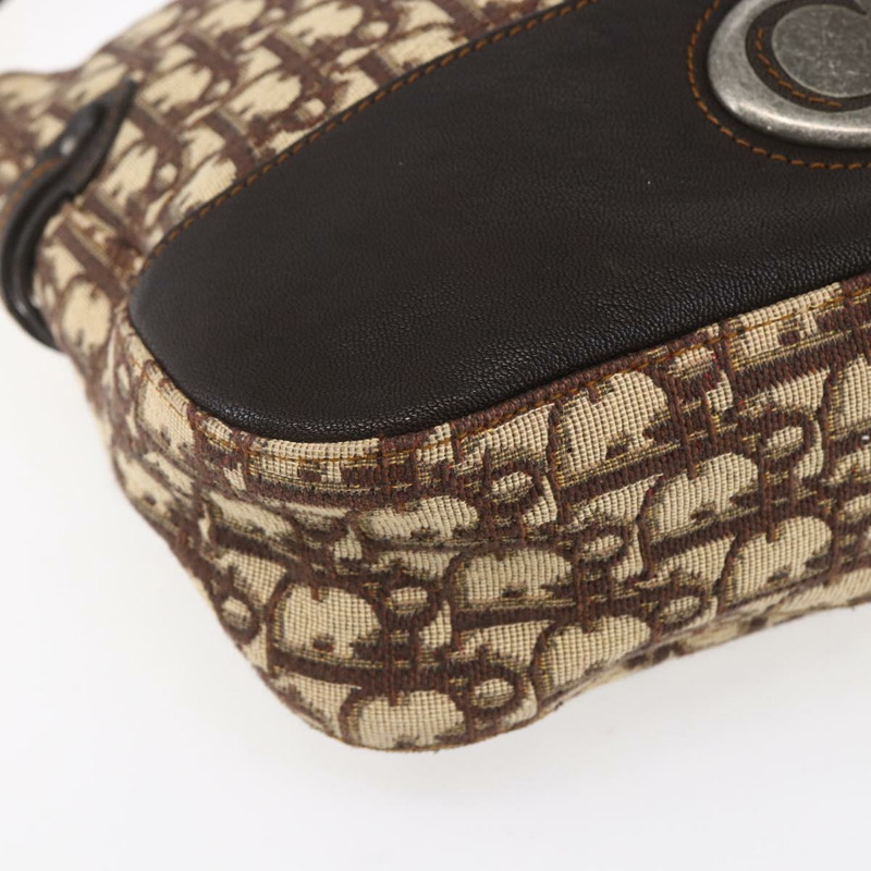 【日本直送】Christian Dior Trotter 帆布肩背包 棕色 正品 153966V-14
