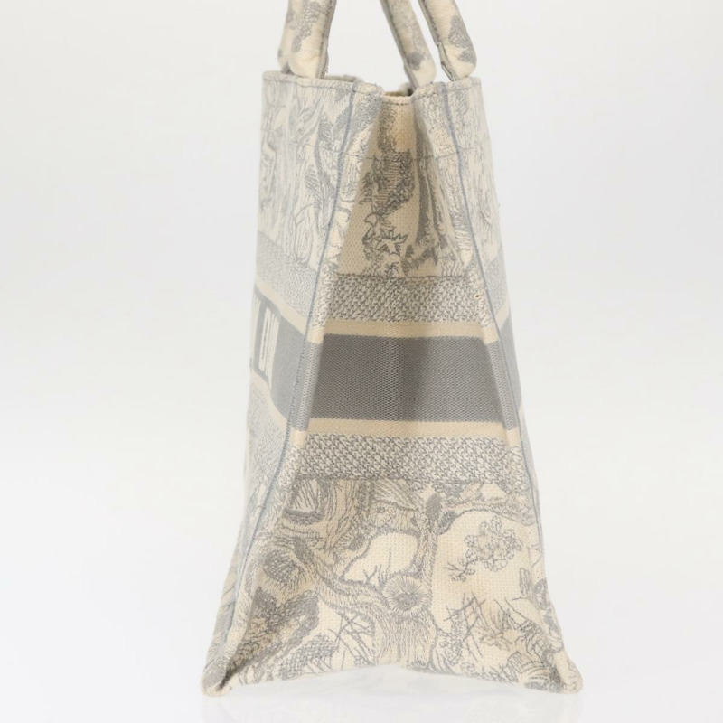 【日本直送】Christian Dior Toile De Jouy Book Tote 手袋 帆布 灰色 正品 ka113V-2