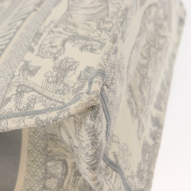 【日本直送】Christian Dior Toile De Jouy Book Tote 手袋 帆布 灰色 正品 ka113V-8
