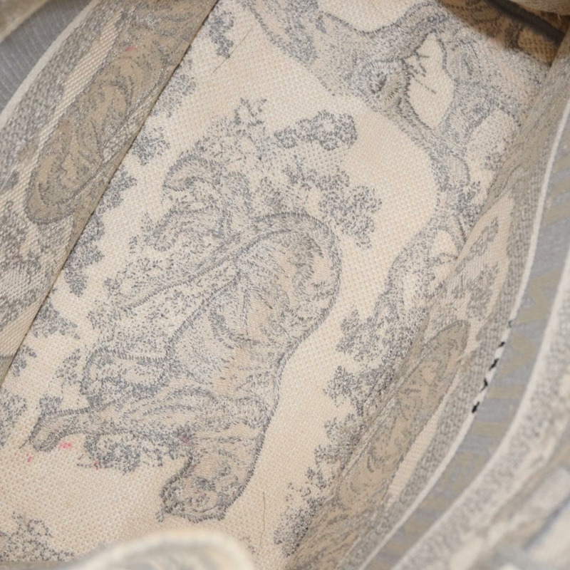 【日本直送】Christian Dior Toile De Jouy Book Tote 手袋 帆布 灰色 正品 ka113V-10