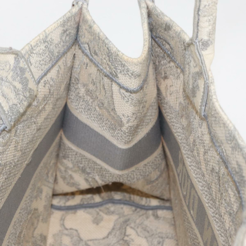 【日本直送】Christian Dior Toile De Jouy Book Tote 手袋 帆布 灰色 正品 ka113V-17