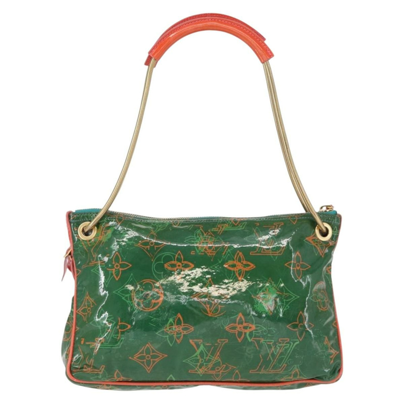 【日本直送】路易威登 Monogram Bonbon Richard Prince Pochette 綠色手拿包 M95748 正品 152996V-1