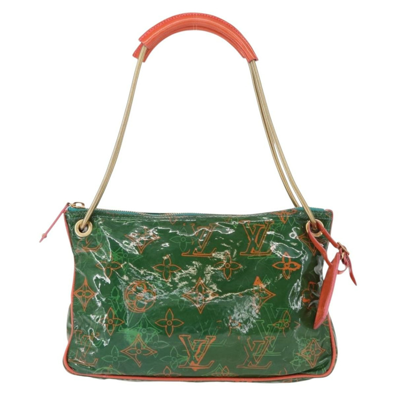 【日本直送】路易威登 Monogram Bonbon Richard Prince Pochette 綠色手拿包 M95748 正品 152996V-12