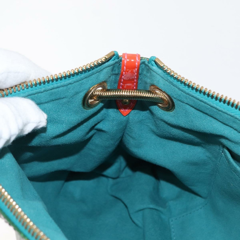 【日本直送】路易威登 Monogram Bonbon Richard Prince Pochette 綠色手拿包 M95748 正品 152996V-20