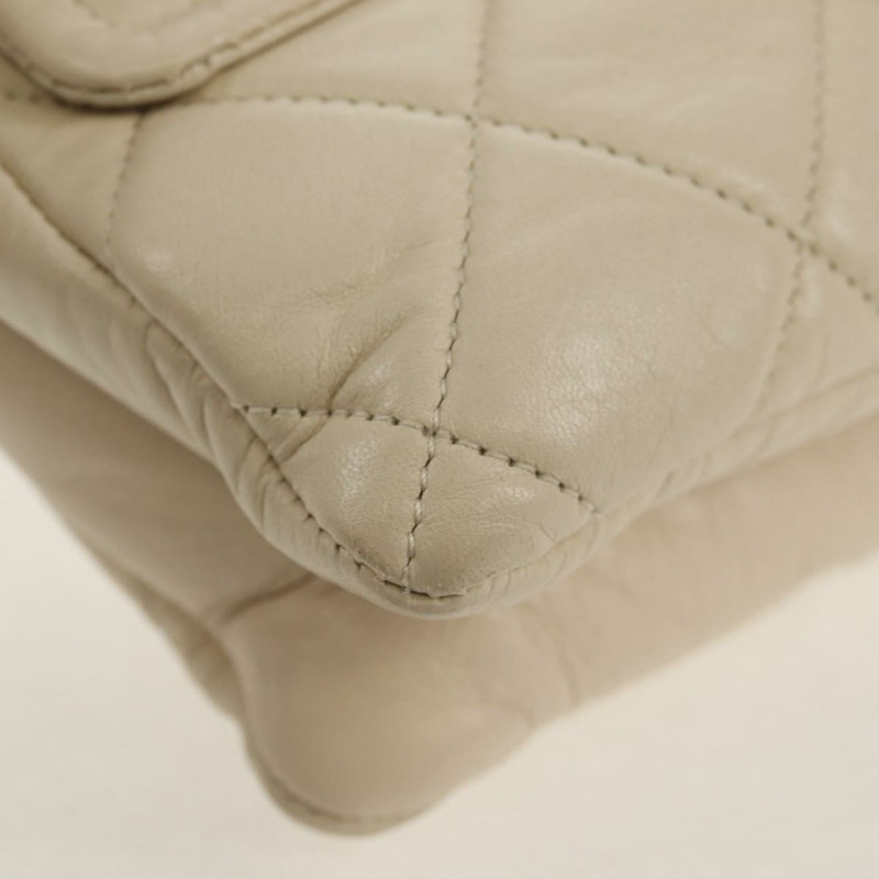 【日本直送】香奈兒單肩包，羊皮材質，白色，銀色雙C標誌，正品編號148619AV-14