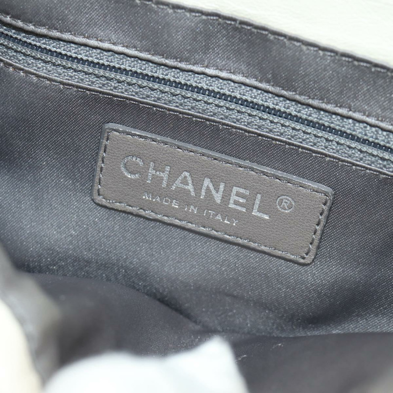 【日本直送】香奈兒單肩包，羊皮材質，白色，銀色雙C標誌，正品編號148619AV-24