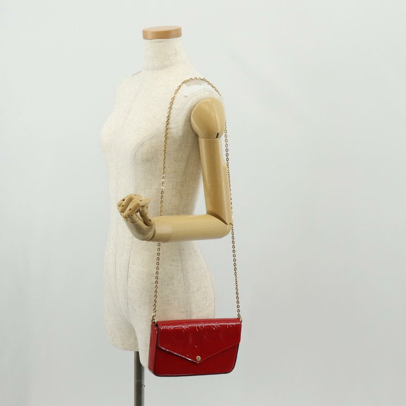 【日本直送】路易威登 Vernis 錢包 Pochette Felice 包 Slys M61293 LV 正品 148691V-34