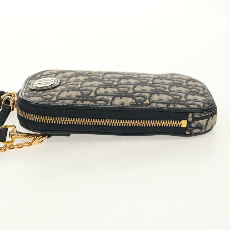 【日本直送】Christian Dior Trotter帆布手機支架鏈條蒙田包海軍藍正品 154027M-2