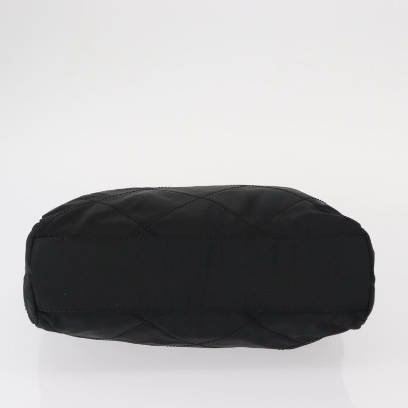 【日本直送】PRADA 尼龍黑色金色鏈條單肩包 Auth bs31178-4