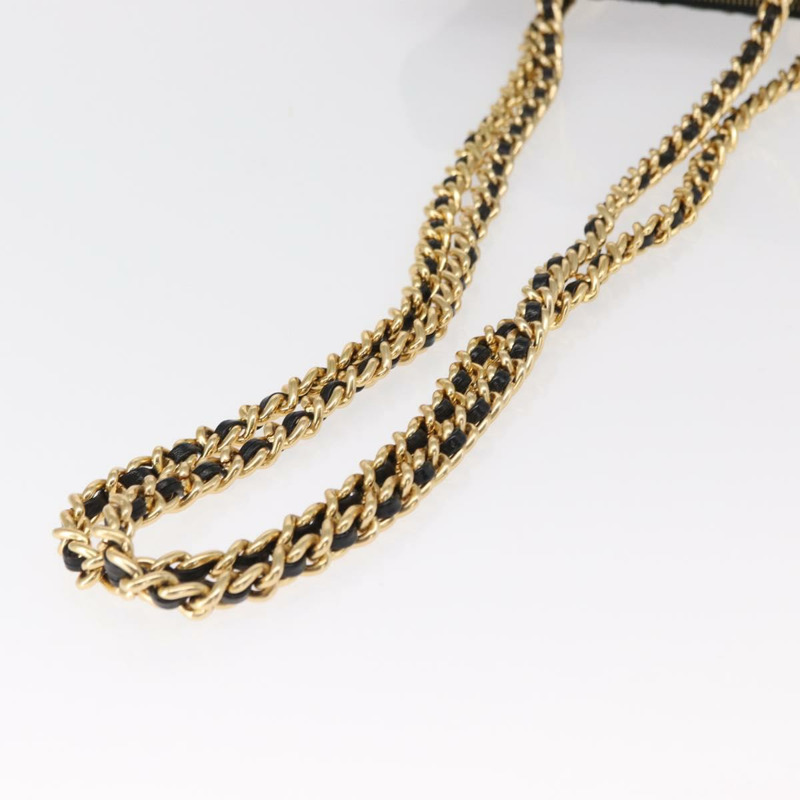 【日本直送】PRADA 尼龍黑色金色鏈條單肩包 Auth bs31178-6