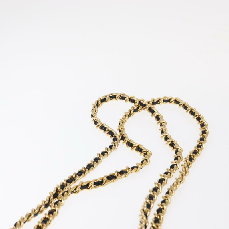 【日本直送】PRADA 尼龍黑色金色鏈條單肩包 Auth bs31178-7