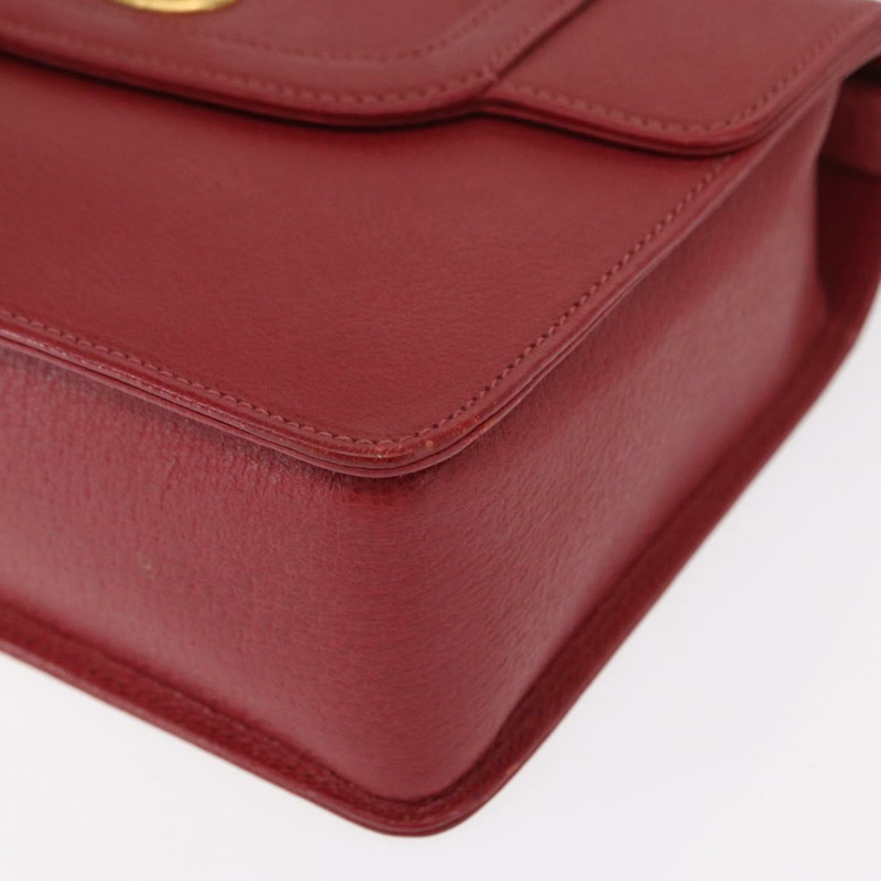 【日本直送】GUCCI 竹節手提包 皮革 兩用 紅金配色 000 113 0231 正品 154162M-14