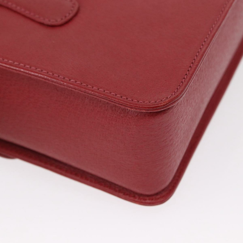 【日本直送】GUCCI 竹節手提包 皮革 兩用 紅金配色 000 113 0231 正品 154162M-15