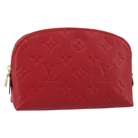 路易威登 Monogram Empreinte Pochette 小號手拿包 紅色 M69414 正品 154301V