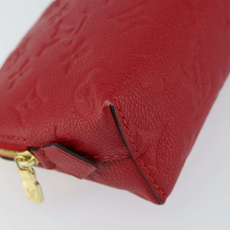 【日本直送】路易威登 Monogram Empreinte Pochette 小號手拿包 紅色 M69414 正品 154301V-13