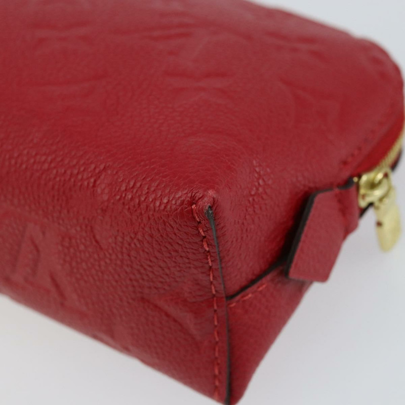 【日本直送】路易威登 Monogram Empreinte Pochette 小號手拿包 紅色 M69414 正品 154301V-14