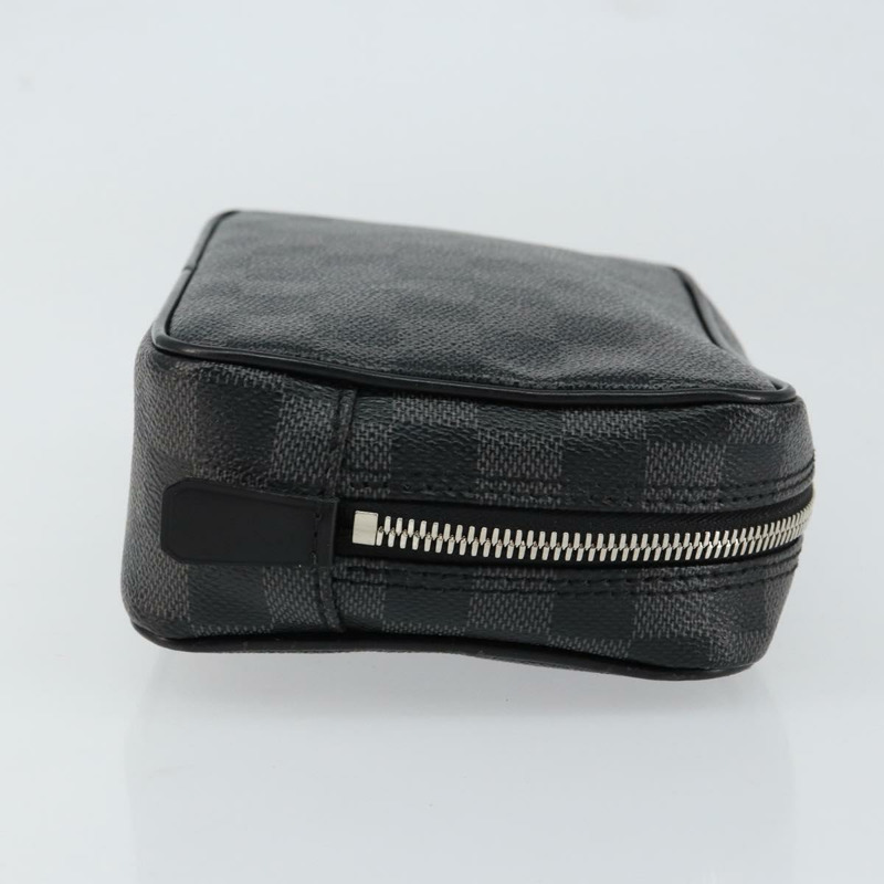 【日本直送】路易威登 Damier Graphite Trousse 盥洗包小號手拿包 N47522 正品 152238-2