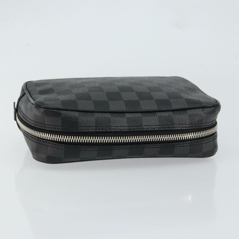 【日本直送】路易威登 Damier Graphite Trousse 盥洗包小號手拿包 N47522 正品 152238-4
