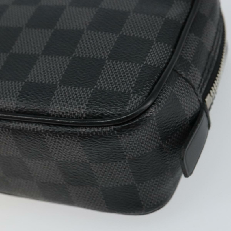 【日本直送】路易威登 Damier Graphite Trousse 盥洗包小號手拿包 N47522 正品 152238-6