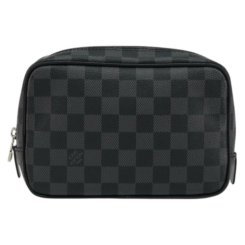 【日本直送】路易威登 Damier Graphite Trousse 盥洗包小號手拿包 N47522 正品 152238-12