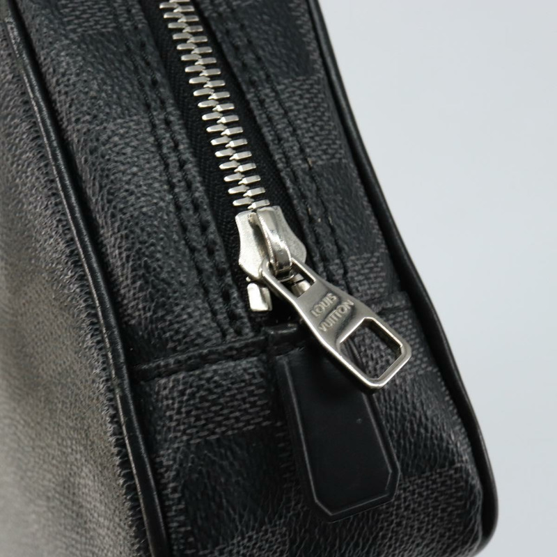 【日本直送】路易威登 Damier Graphite Trousse 盥洗包小號手拿包 N47522 正品 152238-16