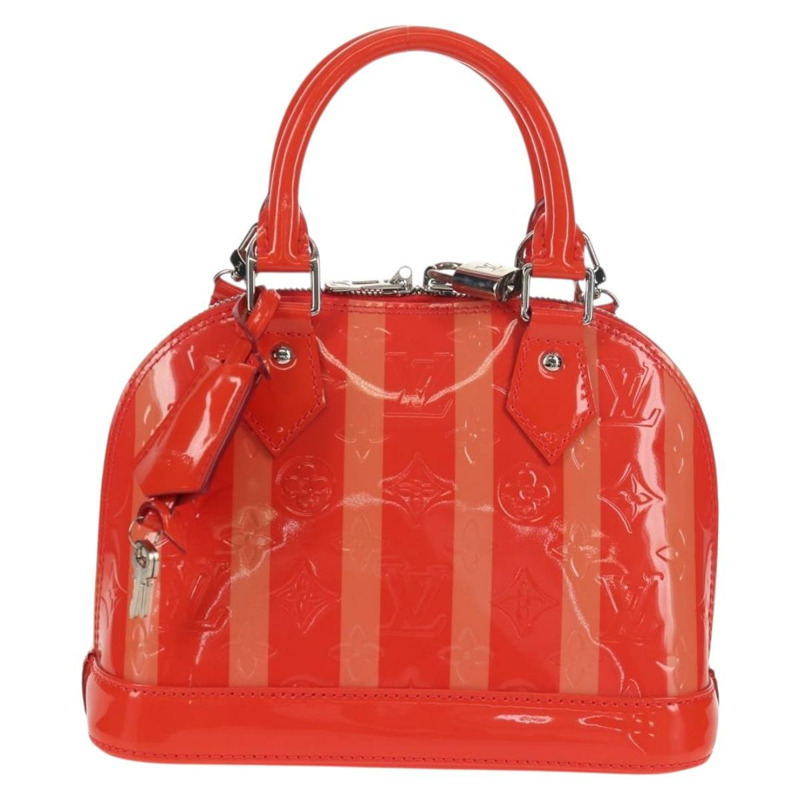 【日本直送】路易威登 Vernis Rayure Alma BB 手袋 2way Rose rich LV 正品 154292V-12