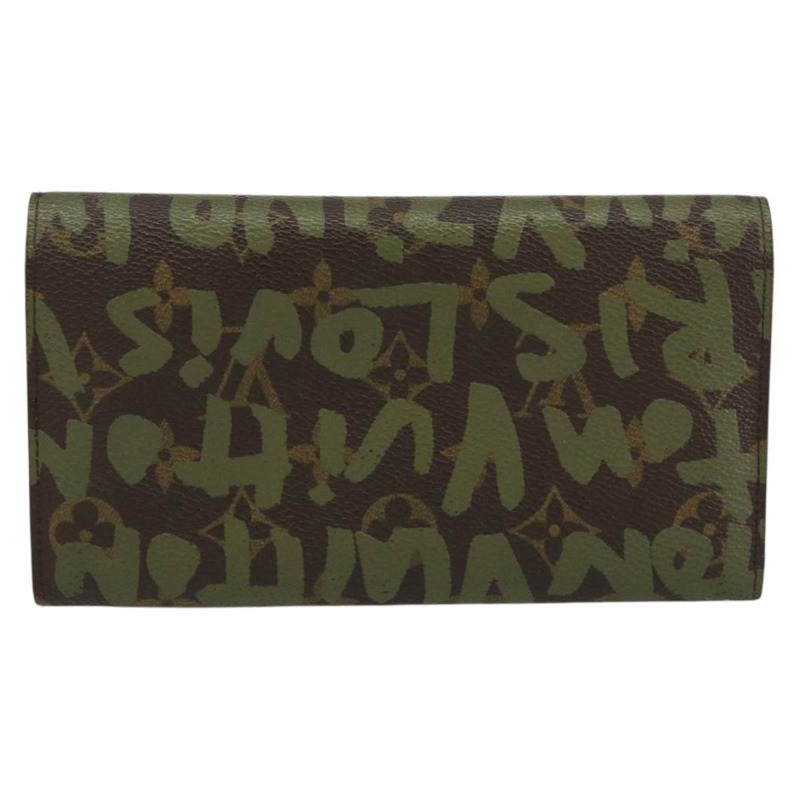 【日本直送】路易威登 Graffiti Porte Monnaie 信用錢包 卡其色 M92188 正品 154174V-1