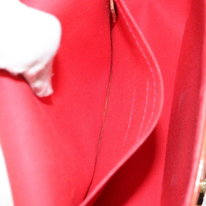 【日本直送】路易威登 Vernis Bell FlowerGM 手袋 Rouge Grunadine M91728 LV Auth 154321V-20