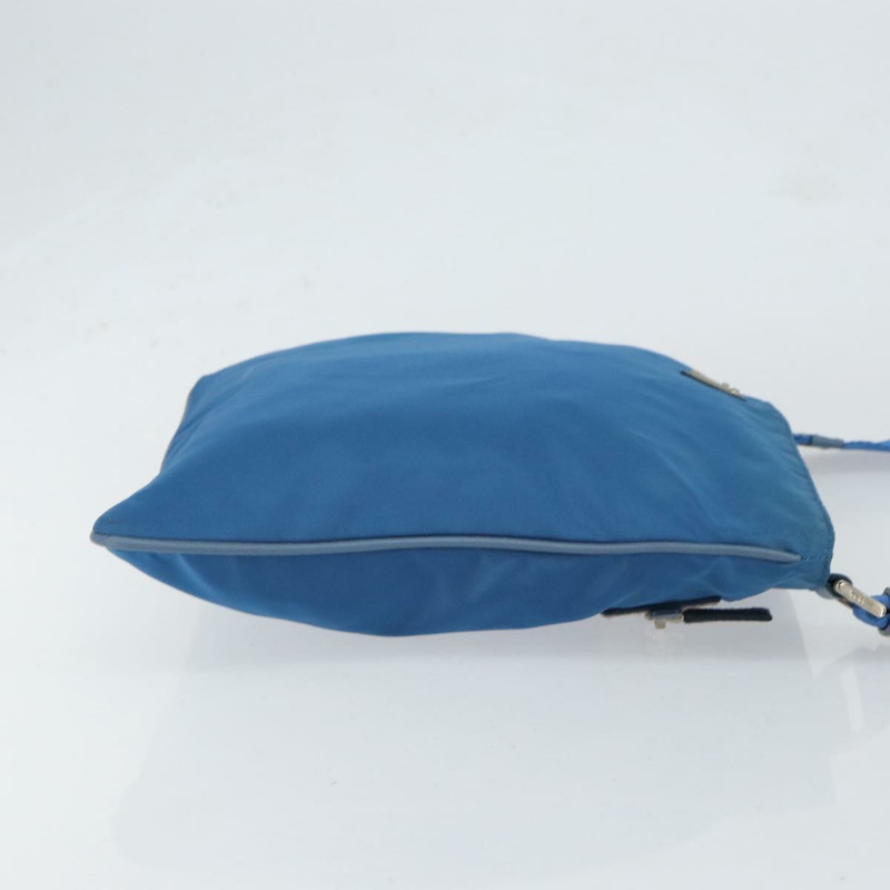 【日本直送】PRADA 尼龍藍銀色單肩包 正品 154370V-2