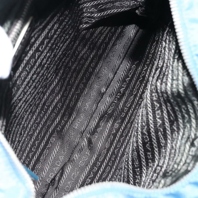 【日本直送】PRADA 尼龍藍銀色單肩包 正品 154370V-9