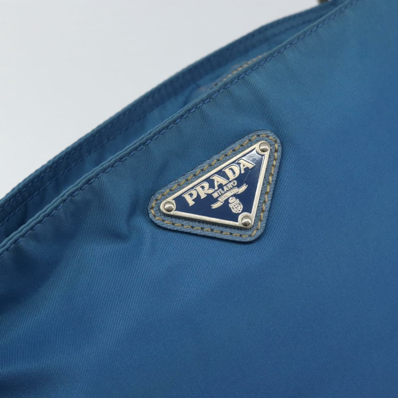 【日本直送】PRADA 尼龍藍銀色單肩包 正品 154370V-17