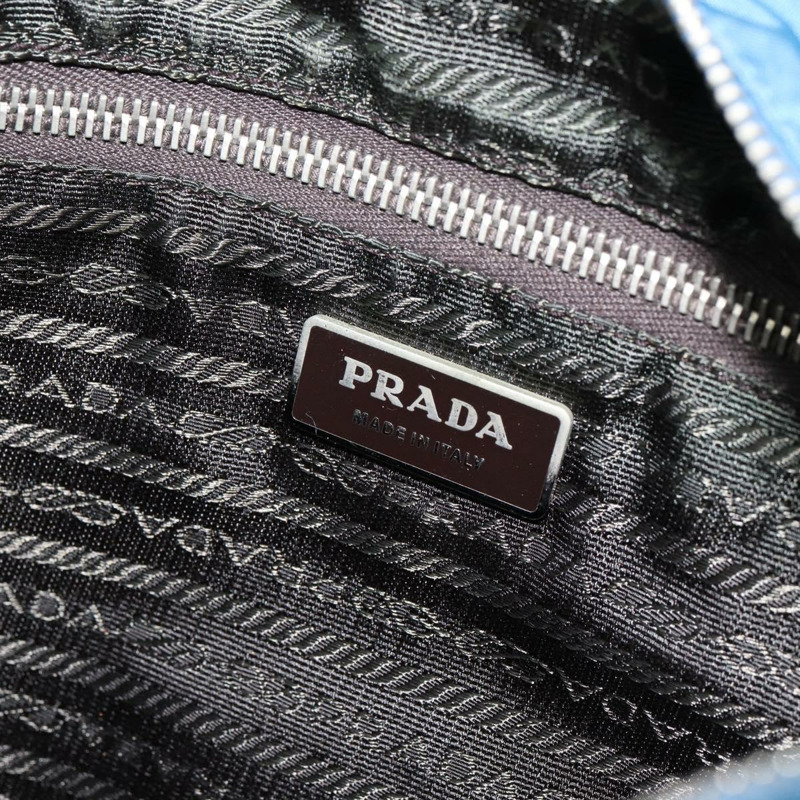 【日本直送】PRADA 尼龍藍銀色單肩包 正品 154370V-18