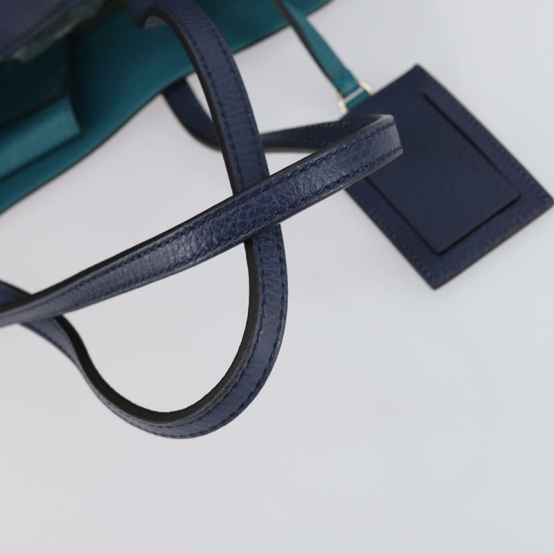 【日本直送】GUCCI 手提包 皮革 藍色 金色 354397 正品 ar13812-6