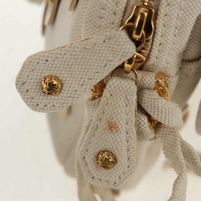 【日本直送】路易威登 Tinkerbell 波點巴拿馬帆布包 白色 M95407 正品 153639SM-8