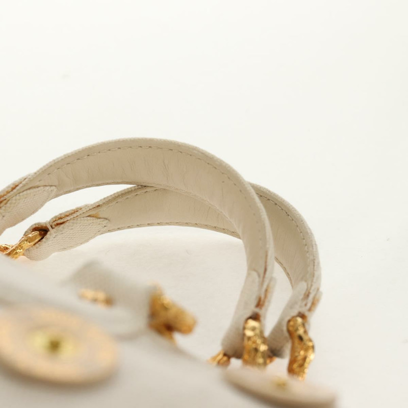 【日本直送】路易威登 Tinkerbell 波點巴拿馬帆布包 白色 M95407 正品 153639SM-13