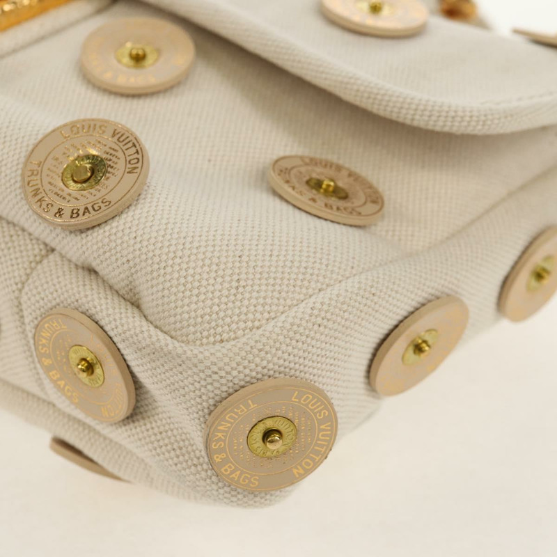 【日本直送】路易威登 Tinkerbell 波點巴拿馬帆布包 白色 M95407 正品 153639SM-15