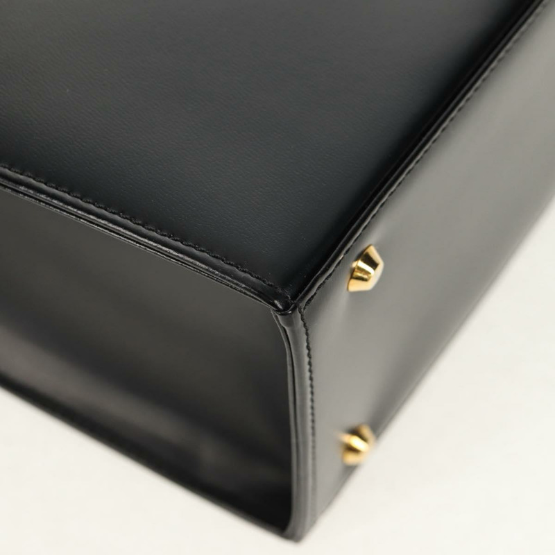 【日本直送】SAINT LAURENT 手提包 皮革 金色 黑色 正品 148653V-8