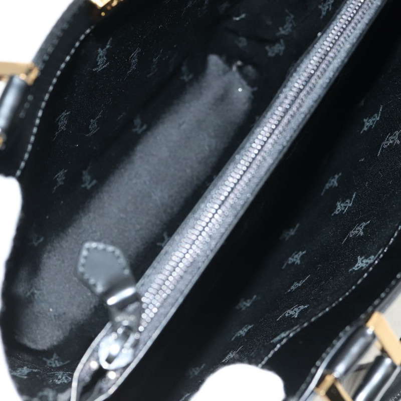 【日本直送】SAINT LAURENT 手提包 皮革 金色 黑色 正品 148653V-9