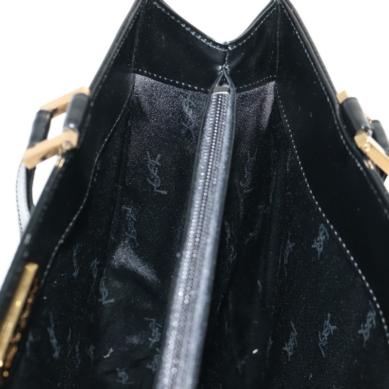【日本直送】SAINT LAURENT 手提包 皮革 金色 黑色 正品 148653V-18