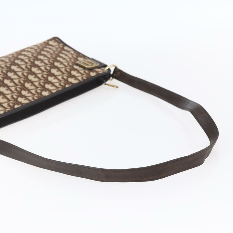 【日本直送】Christian Dior Trotter帆布肩背包 棕色金色 正品 154731A-6